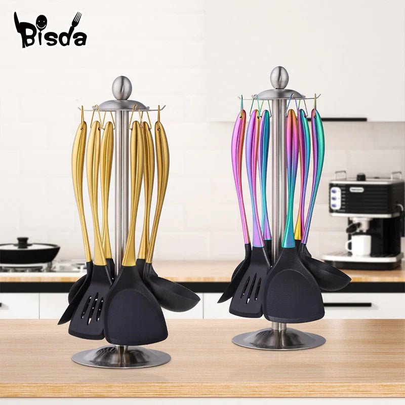 1-7PCS/Set Silicone Cooking Tool Set