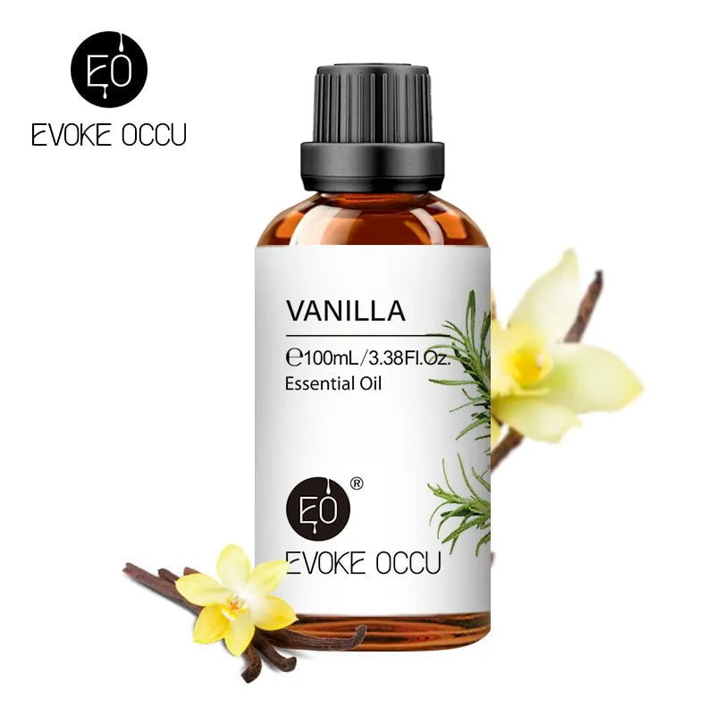 100ml Essential Oils for Diffuser and Humidifier: Vanilla, Eucalyptus, Jasmine, Rose, Lavender, Rosemary, Peppermint, Tea Tree Vanilla / 100ml / CHINA