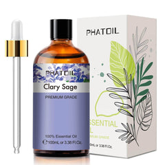 100ml Juniper Sage Essential Oil Diffuser: Massage with Pure Natural Oils - Geranium, Ginger, Black Pepper, Basil, Vetiver Aroma
