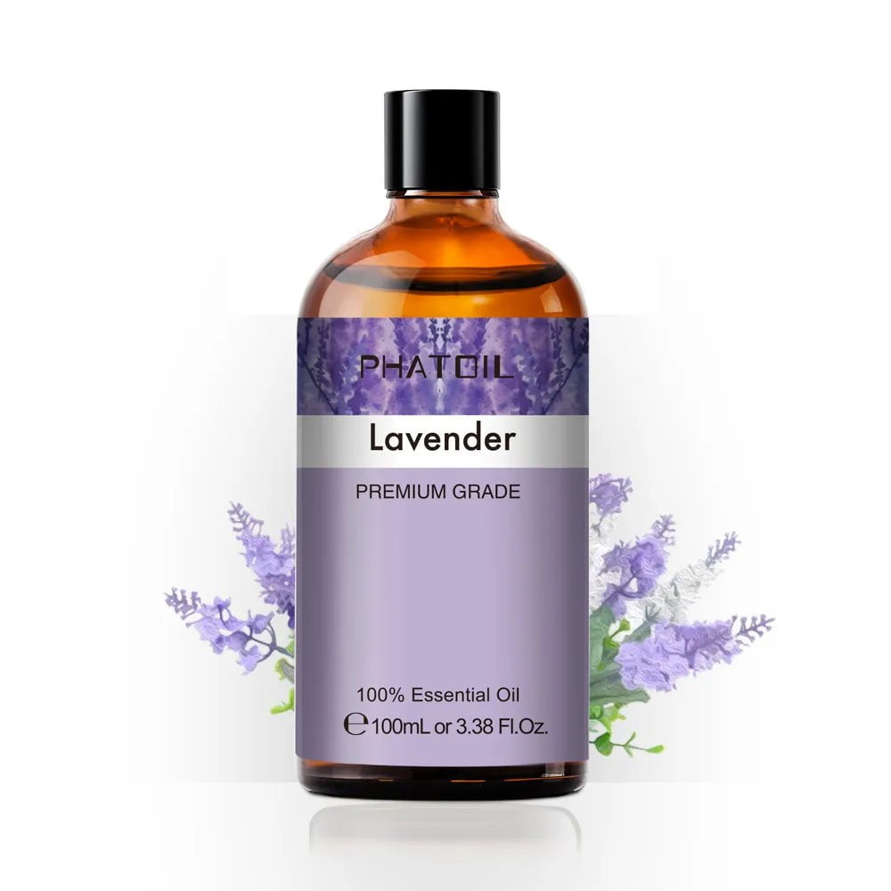 100ml Pure Natural Essential Oils Diffuser: Skin Care with Rose, Orange, Lemon, Lavender, Rose Geranium, Chamomile, Avocado Aroma Oil Lavender / 100ml / United States