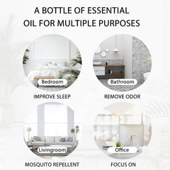 100ml Pure Natural Rose Essential Oil: Humidifier Diffuser Lavender, Vanilla, Peppermint, Geranium, Cloves, Basil, Tea Tree Aroma Oil