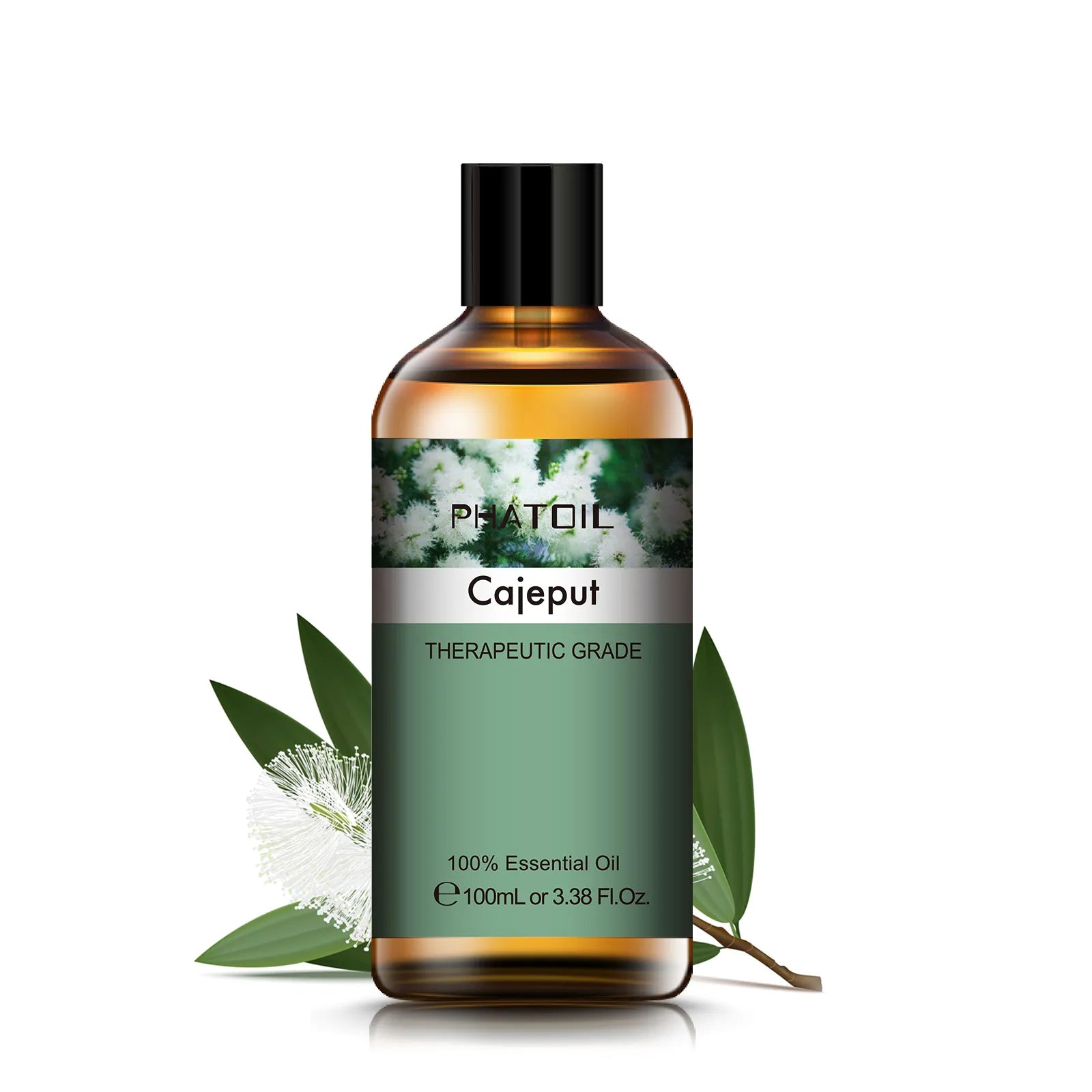 100ml Pure Natural Rose Essential Oil: Humidifier Diffuser Lavender, Vanilla, Peppermint, Geranium, Cloves, Basil, Tea Tree Aroma Oil Cajeput / 100ml / United States