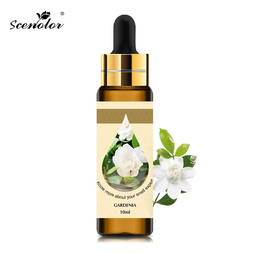 10ml Pure Fruit Essential Oil: Flower Aroma Fragrance for Candle Making - Lavender, Passion, Musk, Coconut, Original Perfumes for Men Gardenia