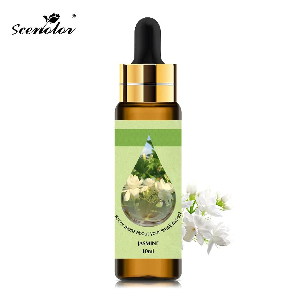 10ml Pure Fruit Essential Oil: Flower Aroma Fragrance for Candle Making - Lavender, Passion, Musk, Coconut, Original Perfumes for Men Jasmine