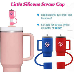 10Pcs Silicone Straw Cover Caps 1