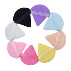12Pc Velvet Triangle Makeup Sponges for Face and Eyes