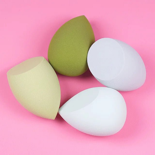 12Pc Velvet Triangle Makeup Sponges for Face and Eyes 4pcs-Package C