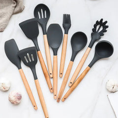 12PCS Non-Stick Silicone Kitchen Utensils Set