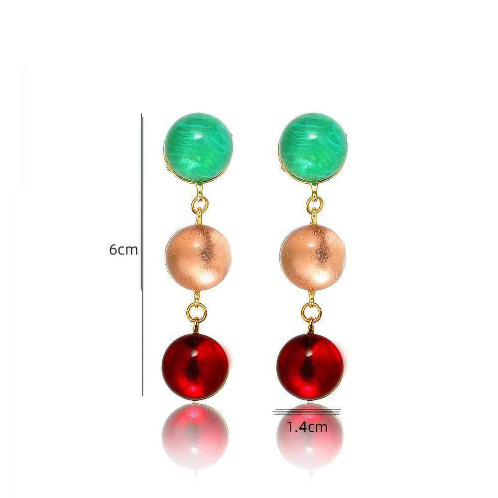 14K Gold Gemstone Dangle Earrings