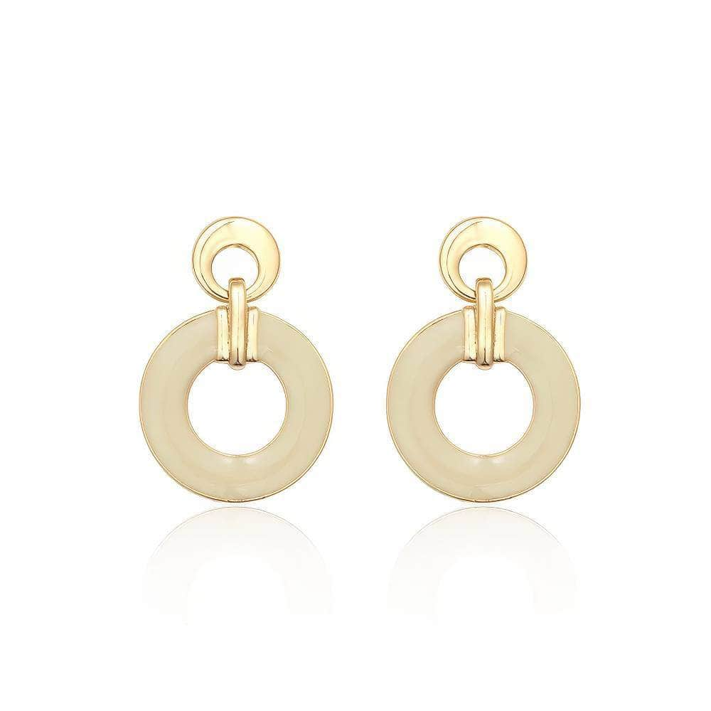 14k Gold Vintage Double Hoop Earrings