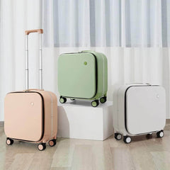 18 Inch Polycarbonate Carry-On Suitcase Aluminum Frame