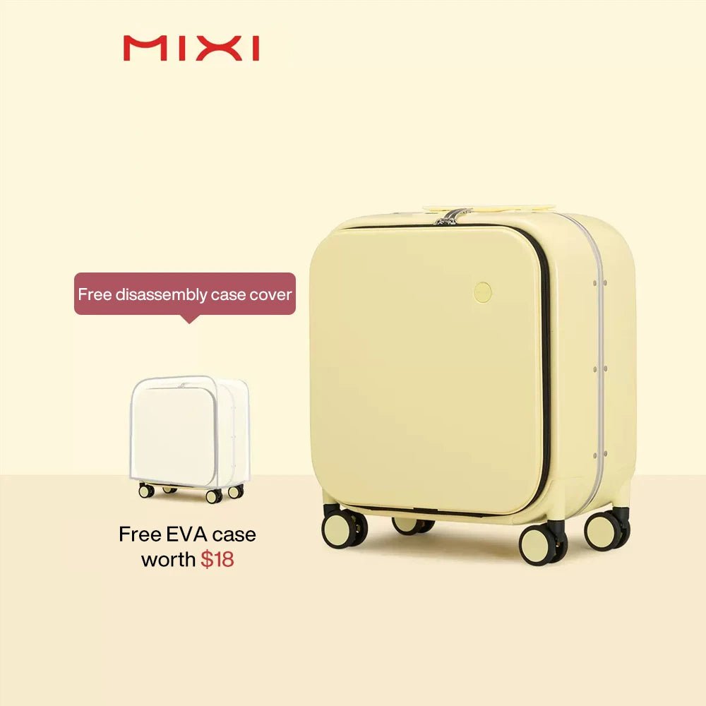 18 Inch Polycarbonate Carry-On Suitcase Aluminum Frame Lark Yellow / CHINA