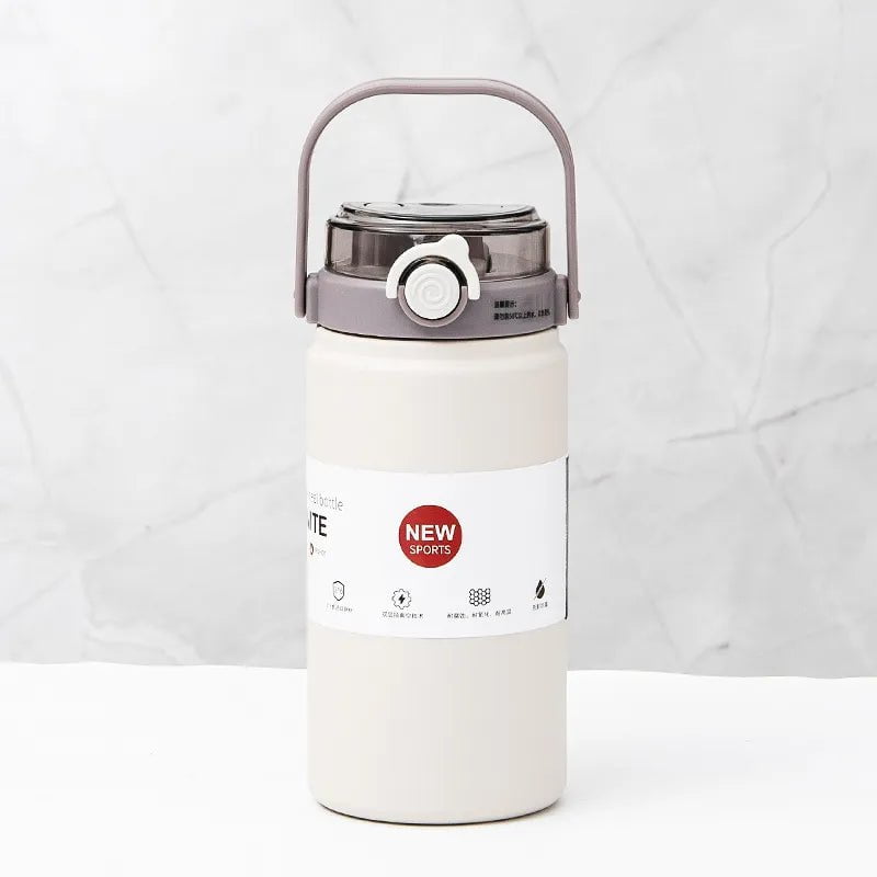 1L/1.2L Stainless Steel Thermal Water Bottle White / 1000ml