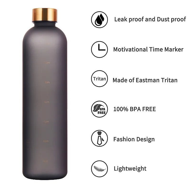 1L Bottle With Time Marker