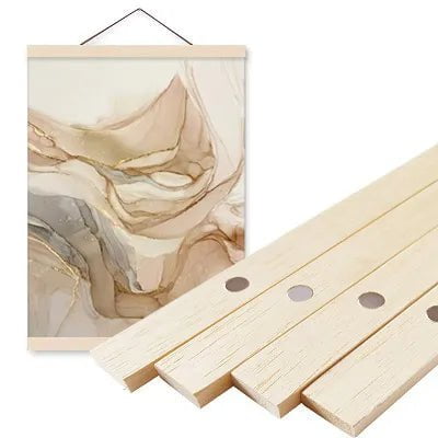1PC Magnetic Wooden Picture Hanger Pine Wood / 21cm(8.3IN)