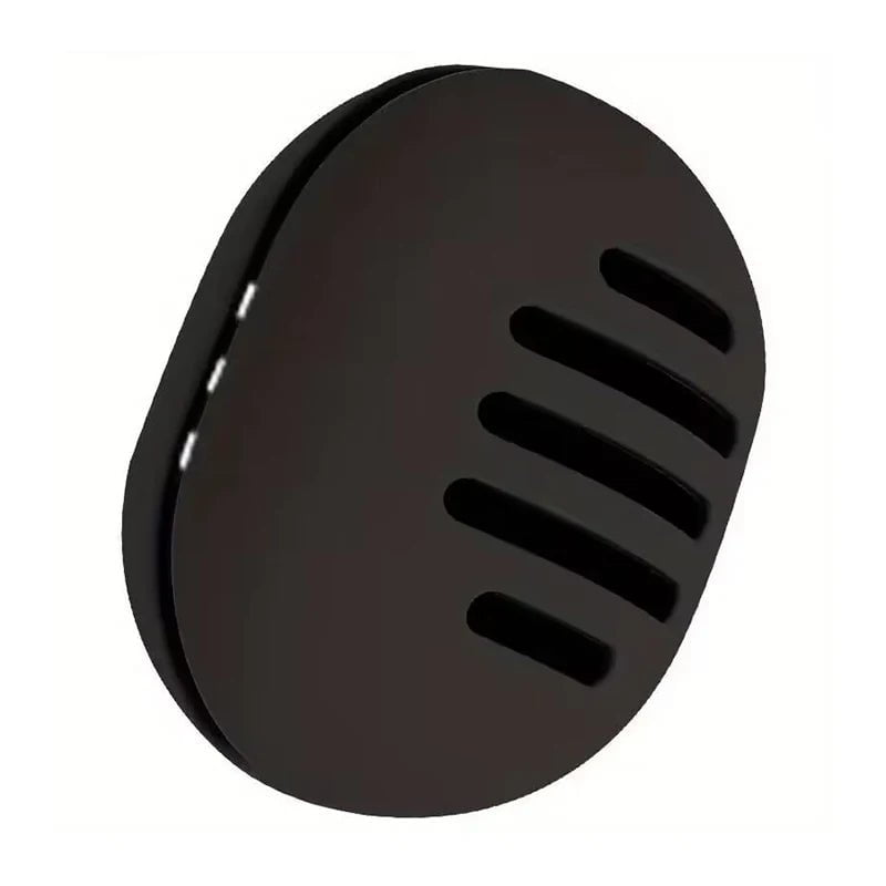 1Pcs Makeup Sponge Holder: Eco-Friendly Silicone, Multi-Hole, Travel-Friendly Cosmetic Puff Storage Case black