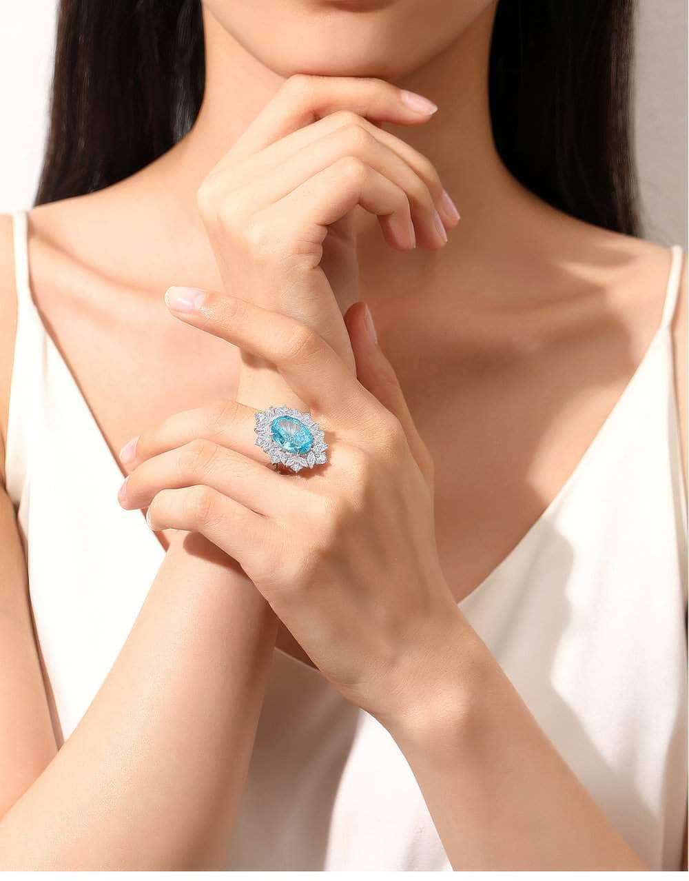 2.32 Ct Bague-Shape Paved Crystal Lab-Created Diamond Gemstone Jewelry Set