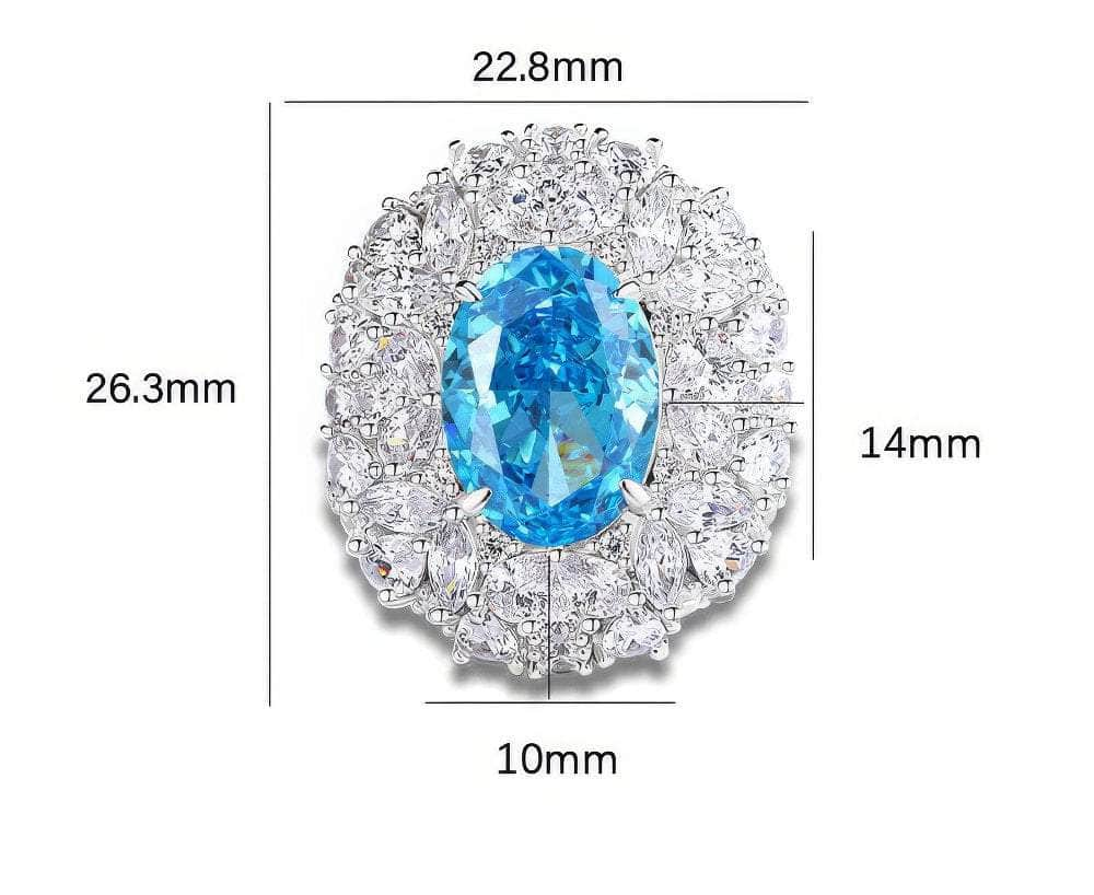 2.32 Ct Prong-Setting Lab-Generated Diamond Cocktail Halo Ring