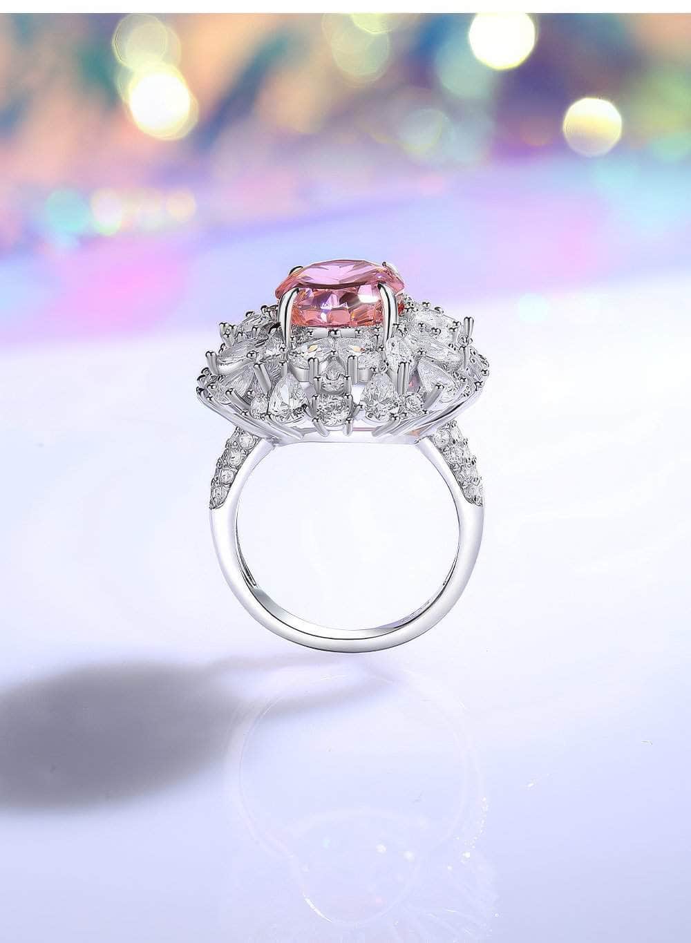 2.32 Ct Prong-Setting Lab-Generated Diamond Cocktail Halo Ring