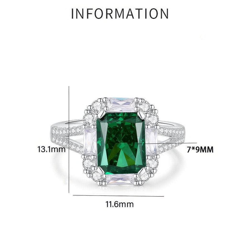 2.32 Ct Radiant Cut Paved Crystal Lab Diamond Gemstone White Gold Ring