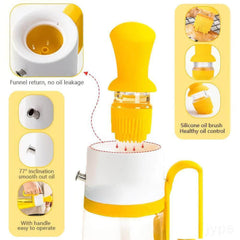 2 In 1 Oil Dispenser With Silicone Brush