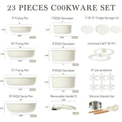 23pcs Nonstick Cookware Set United States