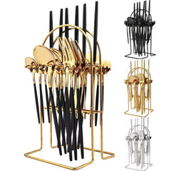 24Pcs Stainless Steel Cutlery Set