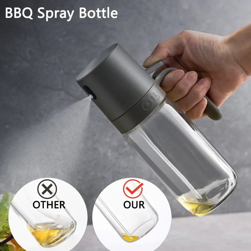 250ml High Borosilicate Glass Oil Spray Bottle – Perfect for Cooking, Air Fryer, Salad, and Baking - Olive Oil Dispenser Mister