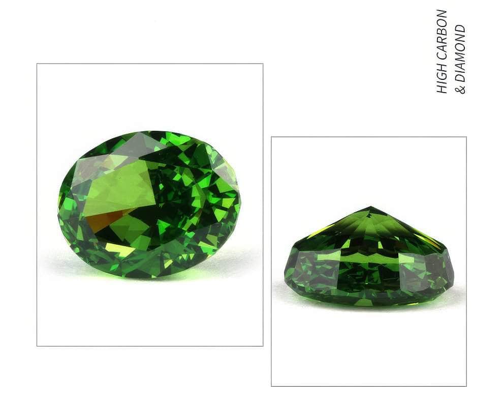 3 Set Emerald Oval Cut Lab Grown Diamond Gemstone