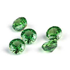 3 Set Emerald Round Cut Lab Grown Diamond Gemstone