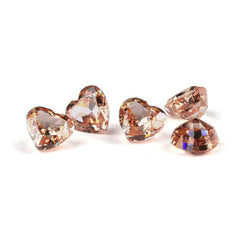 3 Set Morgan Orange Heart Cut Lab Grown Diamond Gemstone