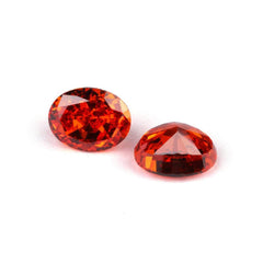 3 Set Ruby Oval Cut Lab Grown Diamond Gemstone