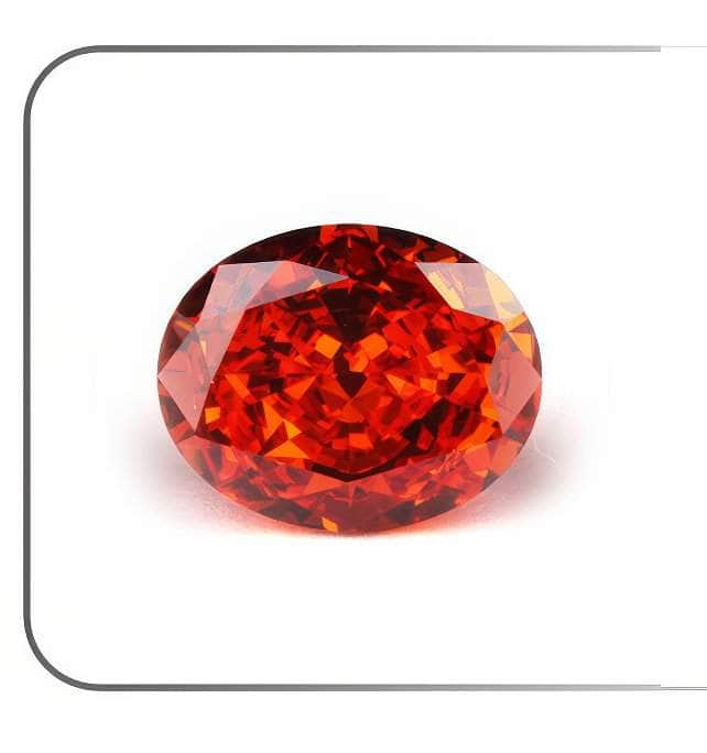 3 Set Ruby Oval Cut Lab Grown Diamond Gemstone
