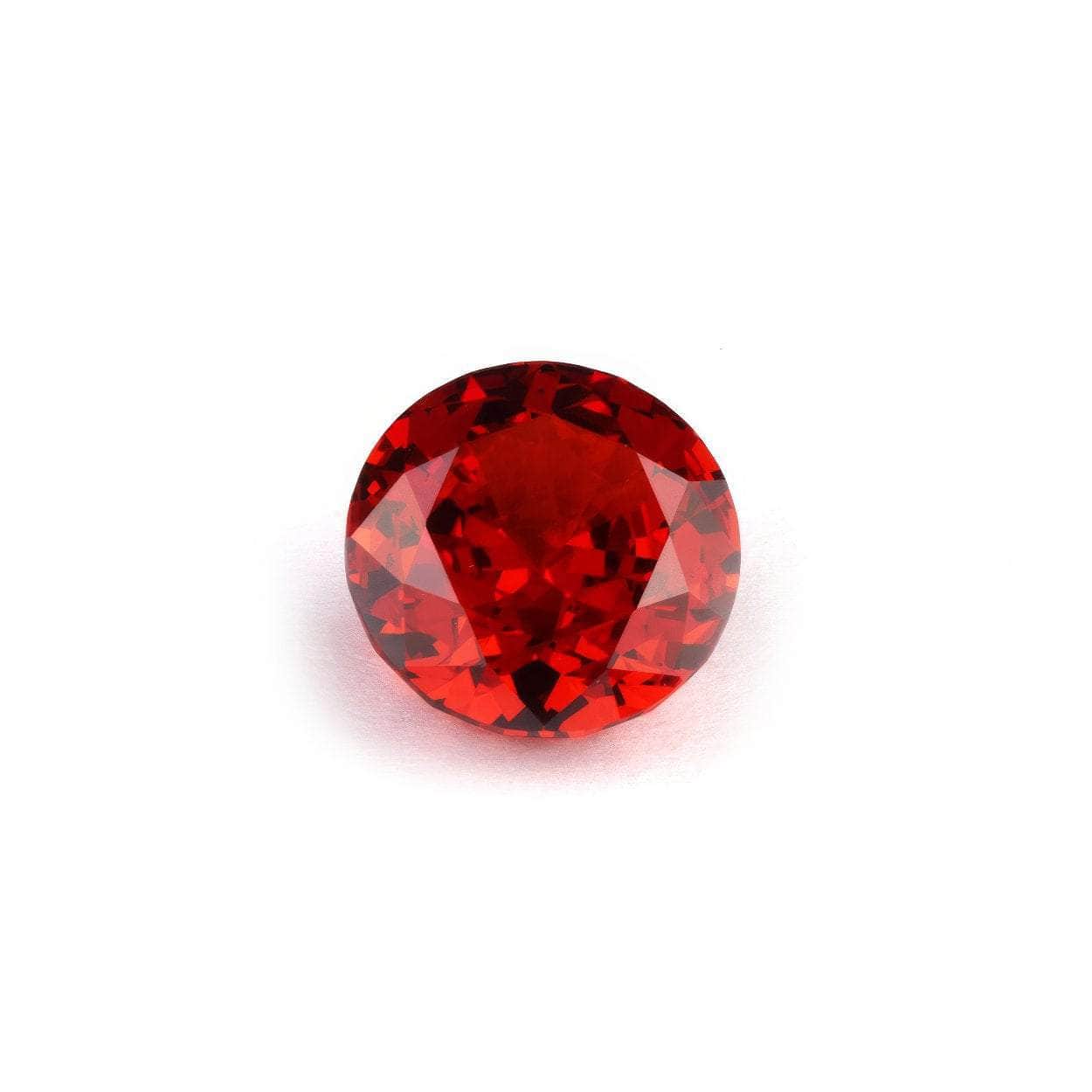 3 Set Ruby Round Cut Lab Grown Diamond Gemstone