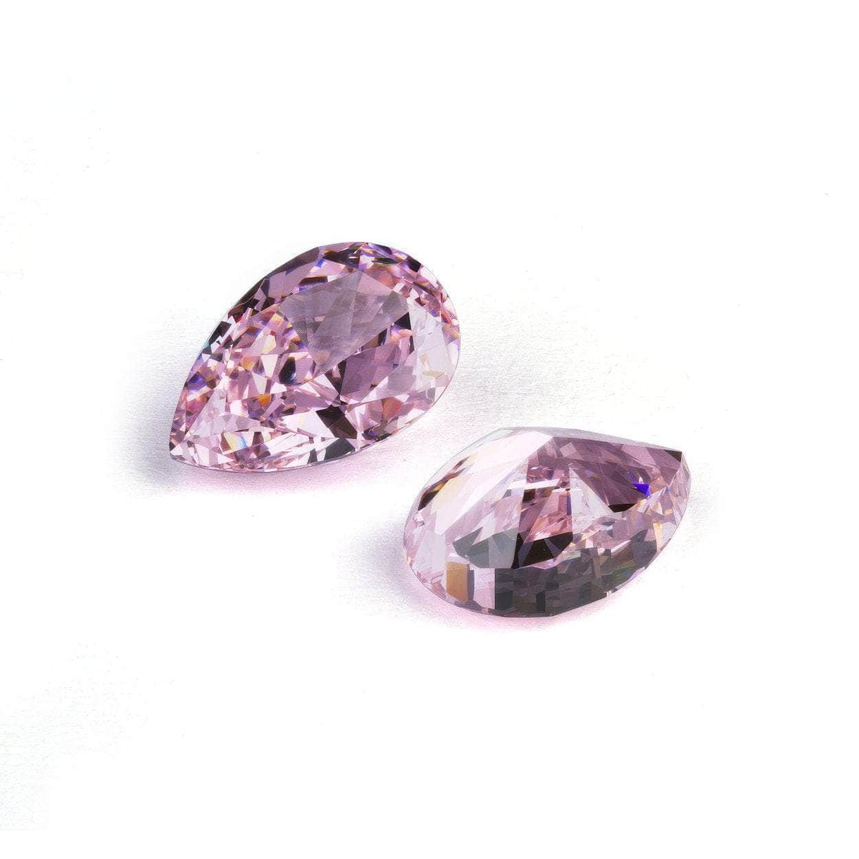 3-Set Light Pink Pear Cut Lab Grown Diamond Gemstone