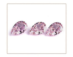 3-Set Light Pink Pear Cut Lab Grown Diamond Gemstone