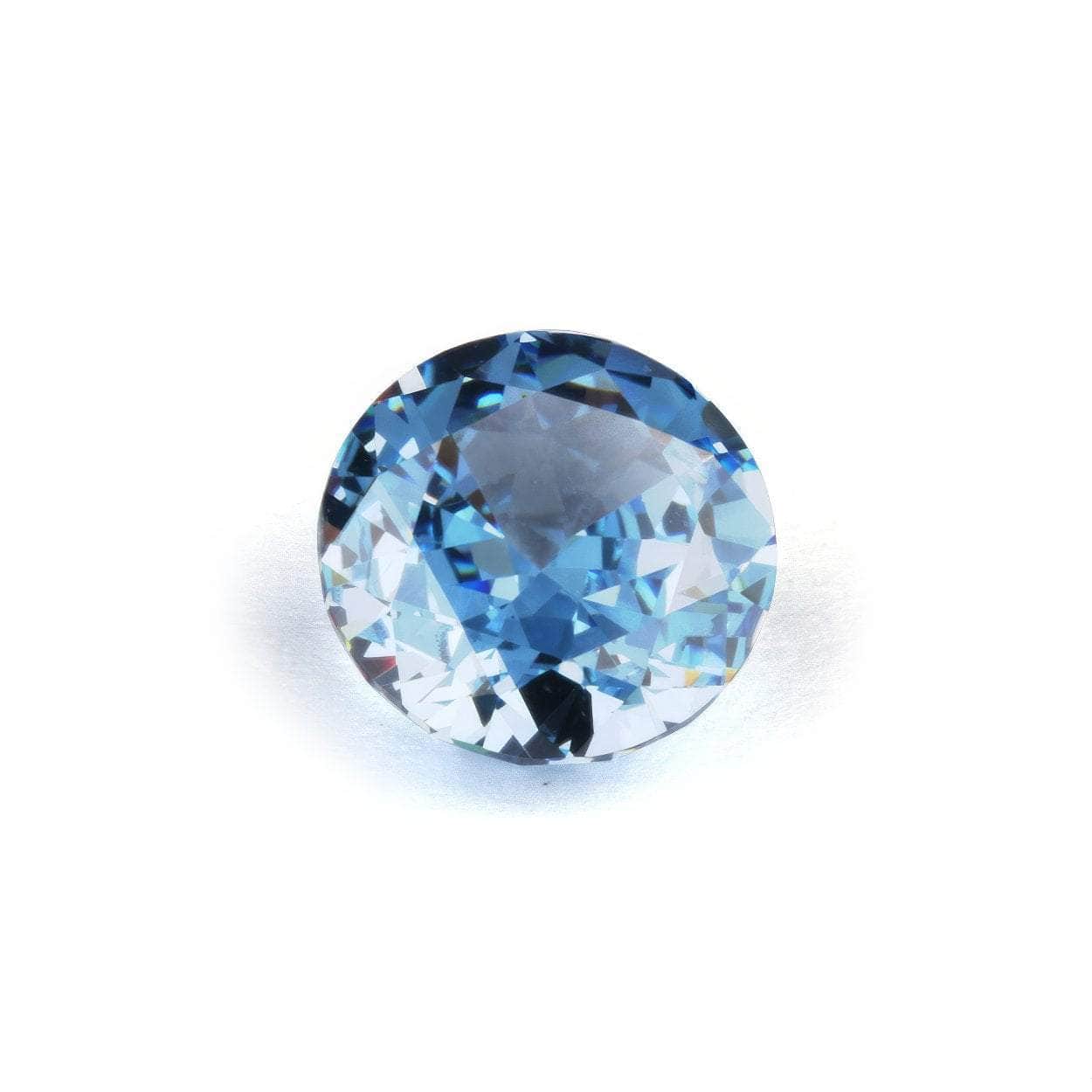 3 Set Of Blue Sapphire Round Cut Lab Grown Diamond Gemstone