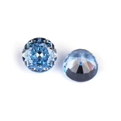 3 Set Of Blue Sapphire Round Cut Lab Grown Diamond Gemstone