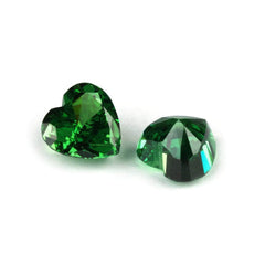 3 Set Of Emerald Heart Cut Lab Grown Diamond Gemstone