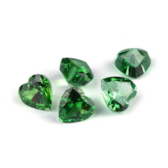 3 Set Of Emerald Heart Cut Lab Grown Diamond Gemstone