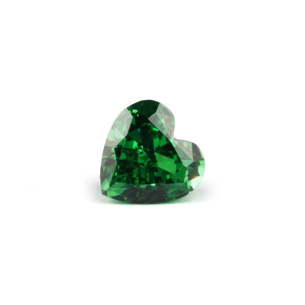 3 Set Of Emerald Heart Cut Lab Grown Diamond Gemstone