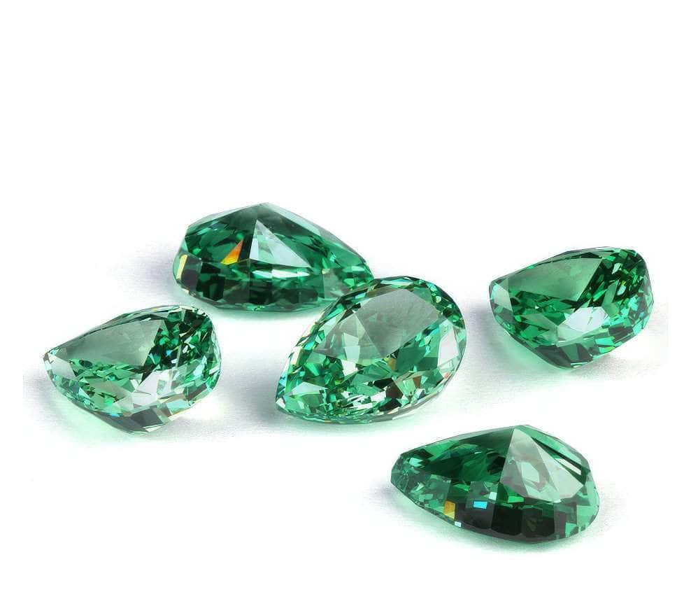 3 Set Of Emerald Pear-Cut Lab-Grown Diamond Gemstone