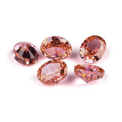 3 Set Of Morganite Oval-Cut Lab-Grown Diamond Gemstone 3*5mm / Morganite / Oval