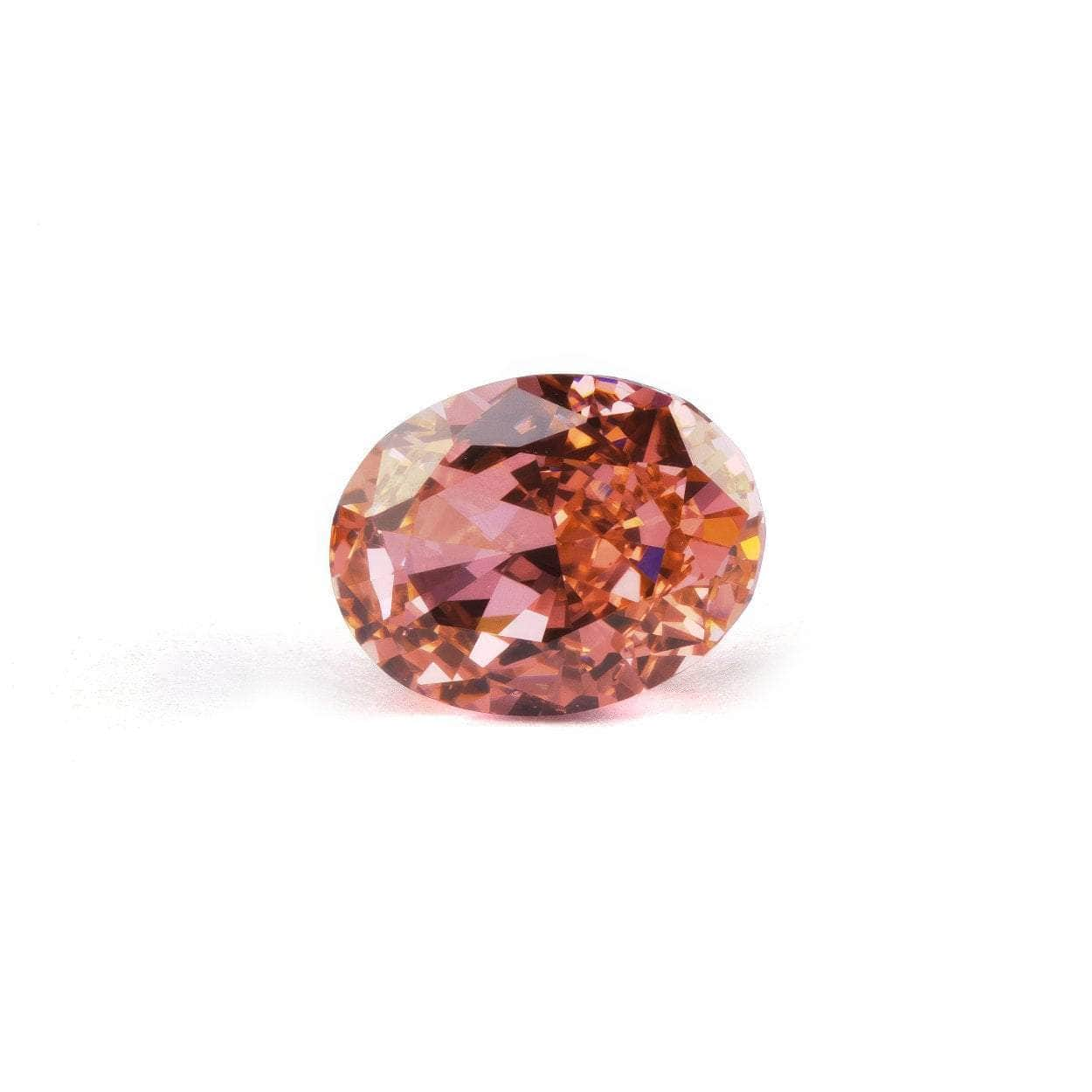 3 Set Of Morganite Oval-Cut Lab-Grown Diamond Gemstone