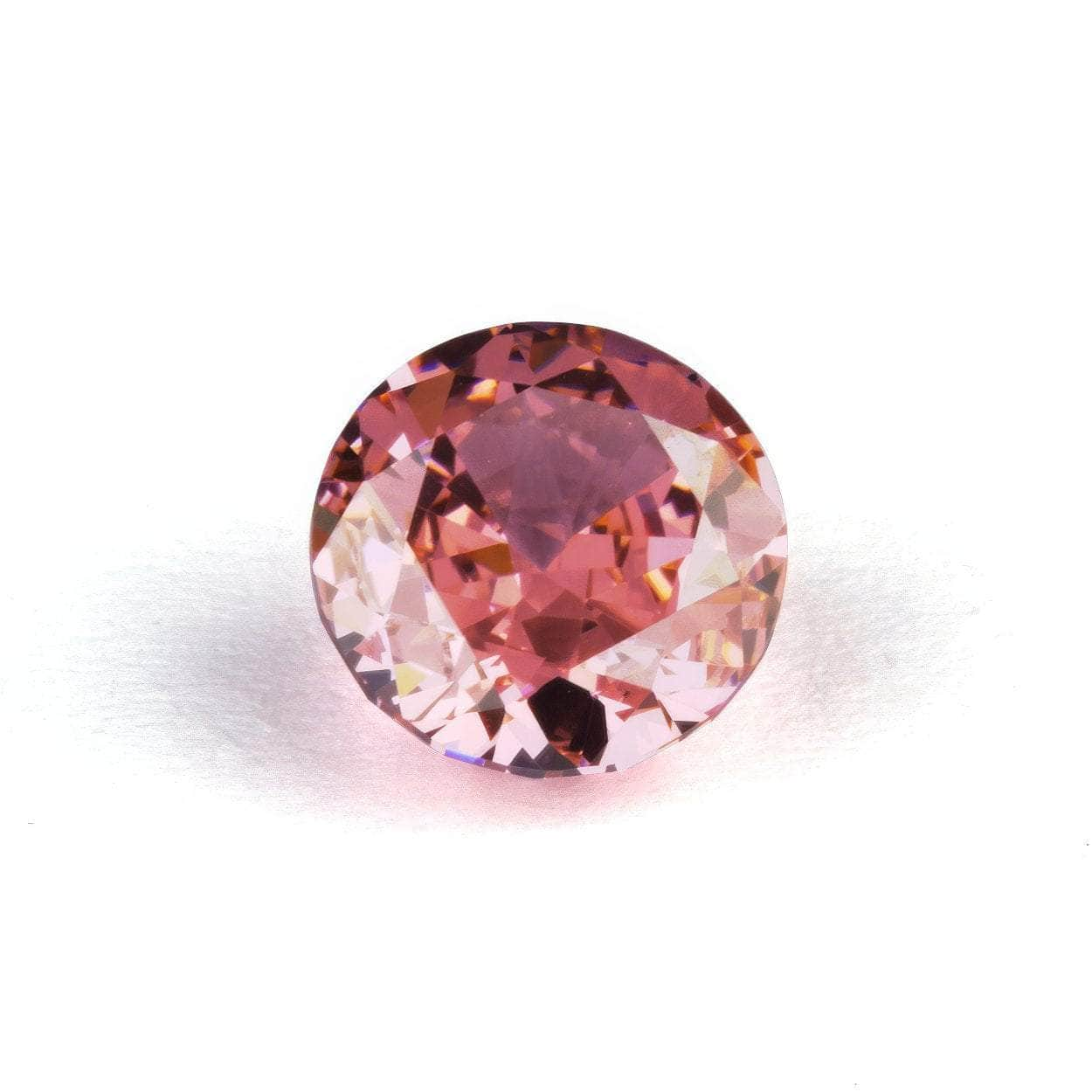 3 Set Of Morganite Round-Cut Lab-Grown Diamond Gemstone