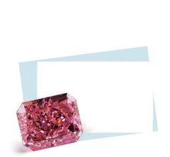 3 Set Of Pink Sapphire Emerald-Cut Rectangular Lab-Grown Diamond Gemstone