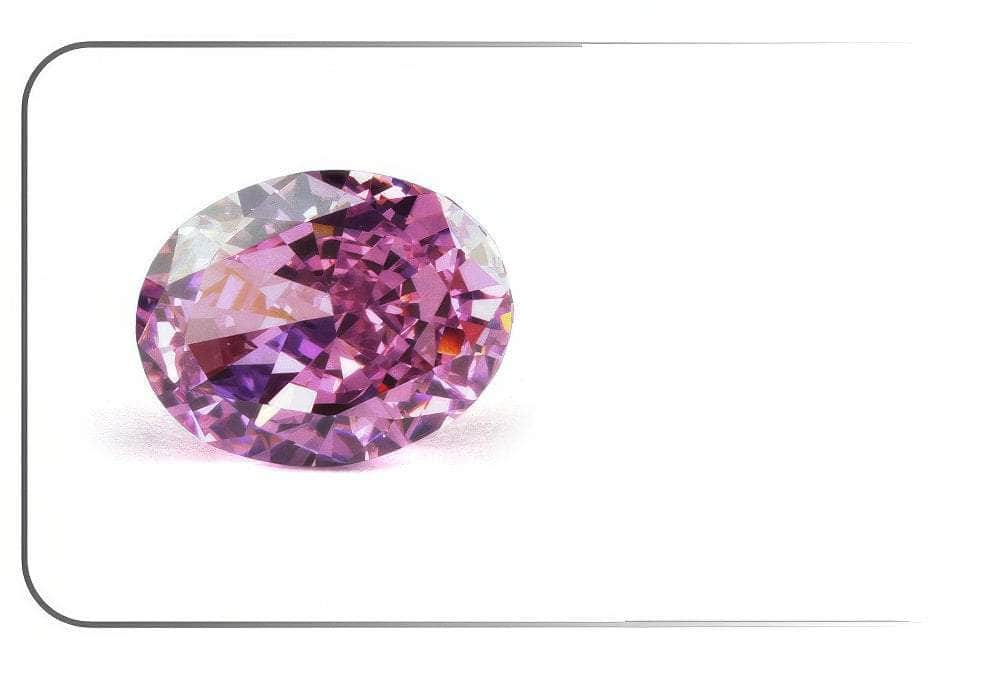 3 Set Of Purple Sapphire Oval-Cut Lab-Grown Diamond Gemstone