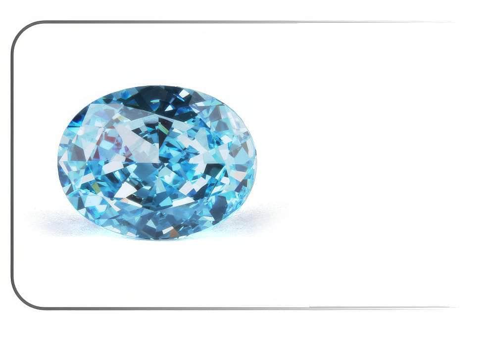 3 Set Sea Blue Oval Cut Lab Grown Diamond Gemstone