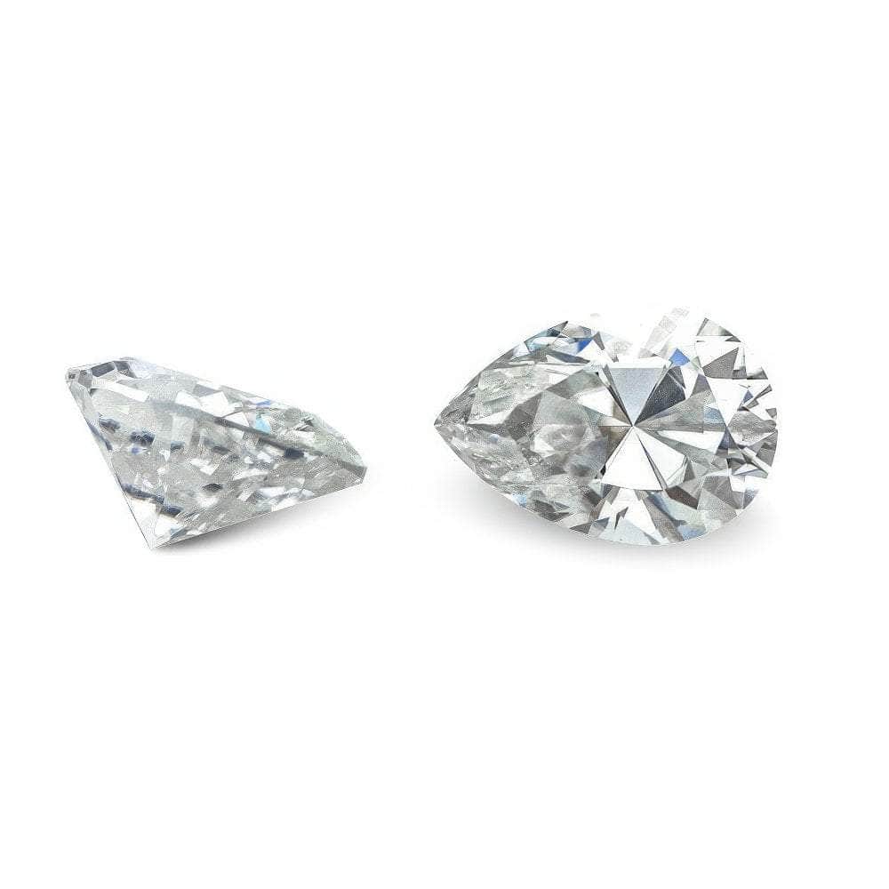 3 Set White Crystal Pear Cut Lab Grown Diamond Gemstone 3*5mm / White Crystal / Pear