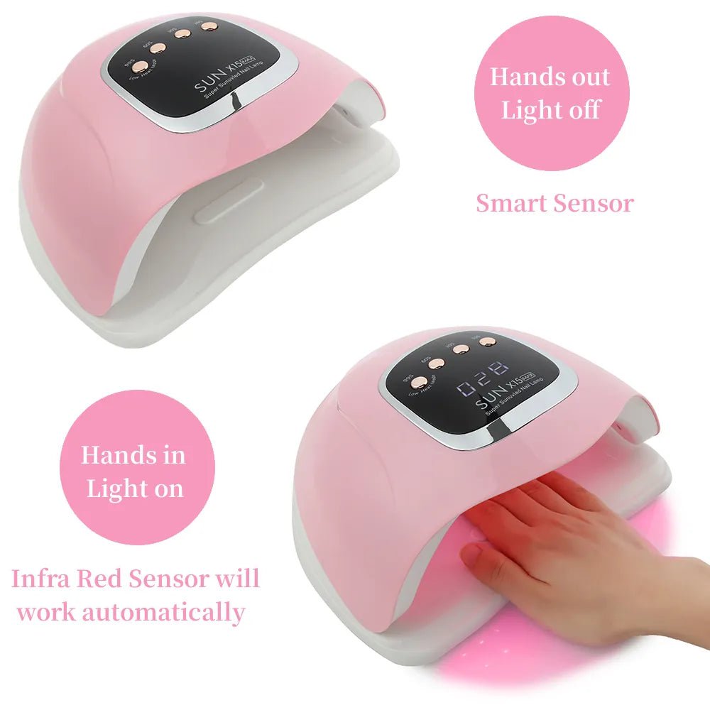 300W UV Gel Nail Lamp: Powerful Automatic Sensor, 66 LEDs, Professional Manicure Dryer